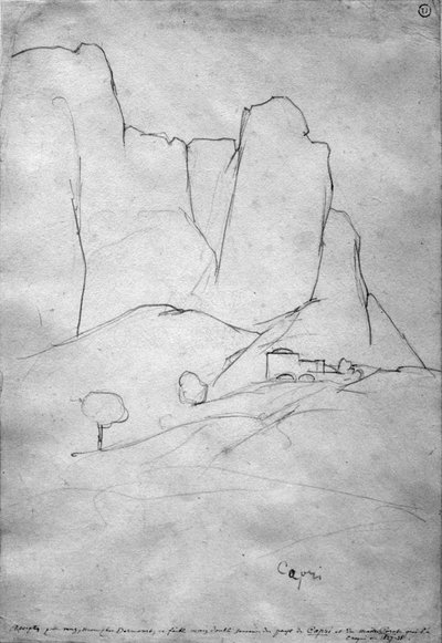 Capri tekijältä Jean Baptiste Camille Corot